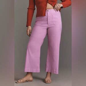 Maeve by Anthropologie The Colette Cropped Wide-Leg Pants size 33